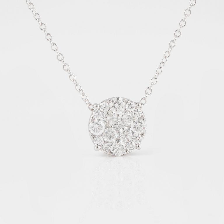 HÄNGE, med briljantslipade diamanter ca 1.00 ct.