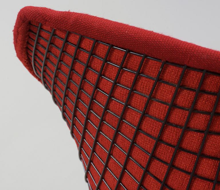 FÅTÖLJ, "Diamond chair" Harry Bertoia. 1900-talets andra hälft.