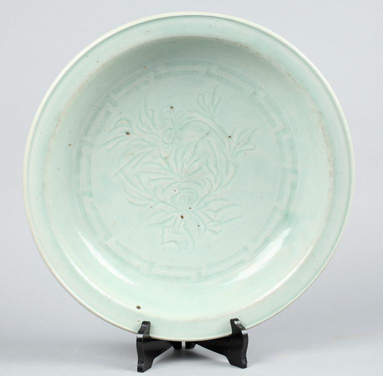 SKÅL, stengods, Kina, Mingstil, 1800/1900-tal.