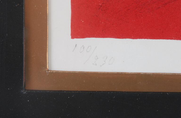 SVANBERG, MAX WALTER, färglitografi, sign o dat 69, numr 100/230.
