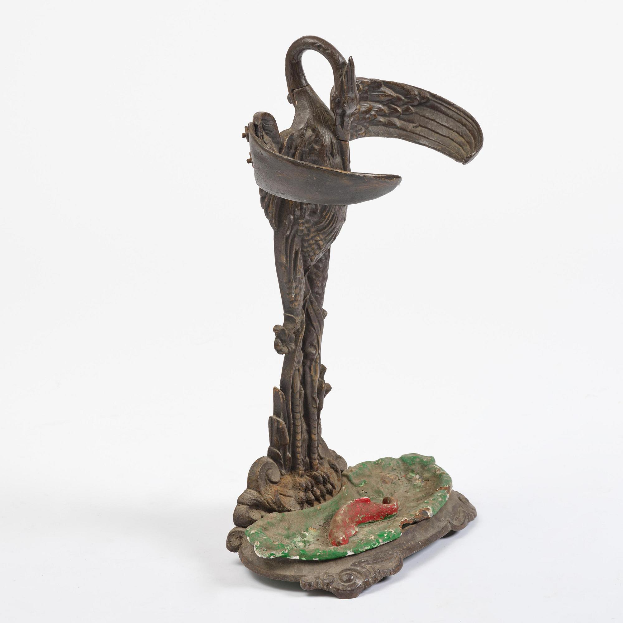 A French cast-iron umbrella stand, late 19th century.