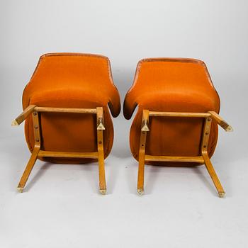STOLAR, ett par, "Lulu" design Ilmari Tapiovaara, Asko, 1960-tal.