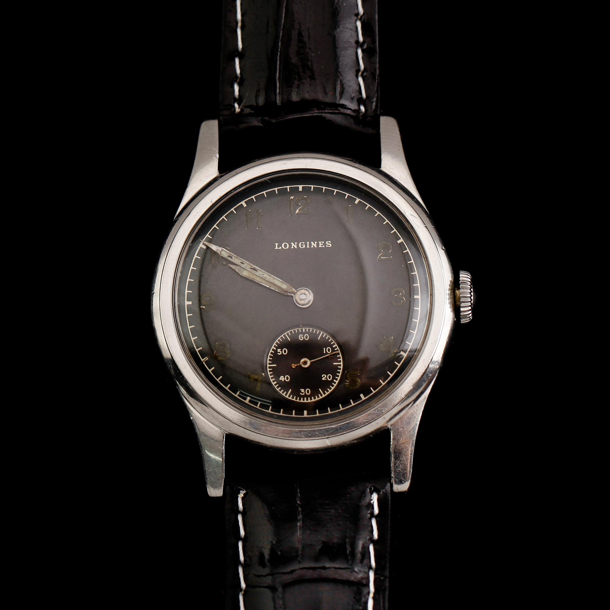 ARMBANDSUR, stål, Longines, 1900-talets mitt.