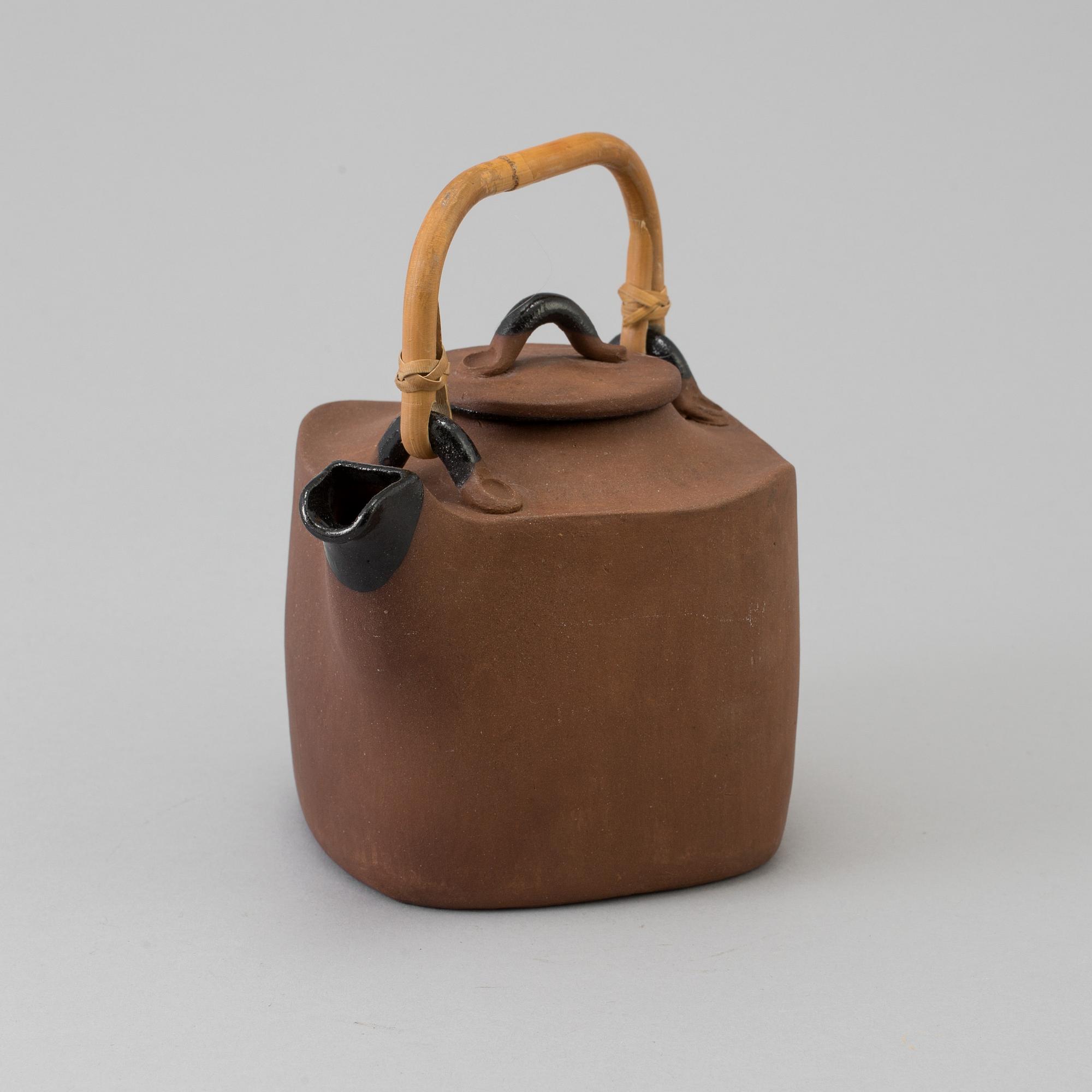 CHRISTIAN POULSEN, an earthenware teapot, Denmark.