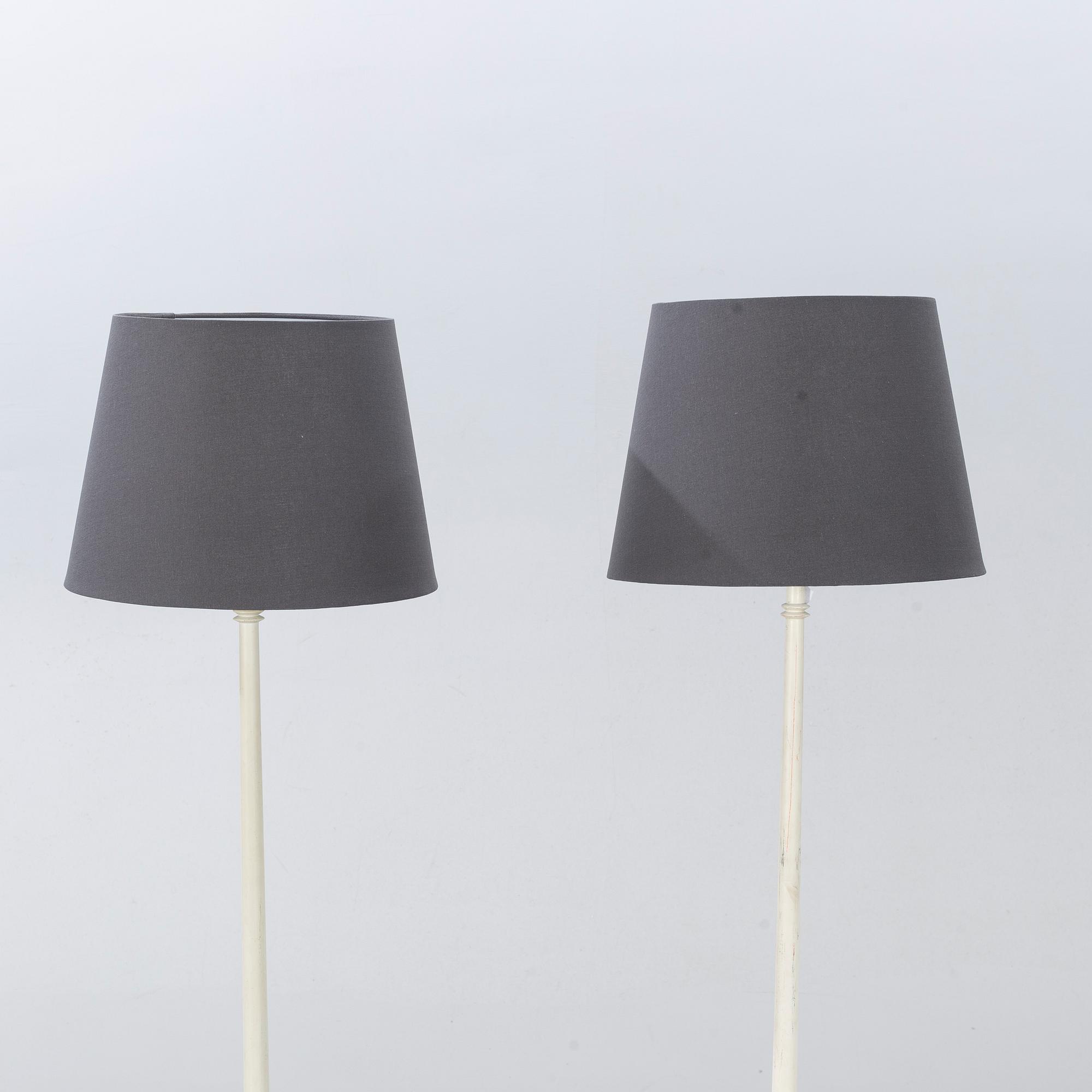 HANS-AGNE JAKOBSSON, a pair of floor lamps, second half of the 20th century.