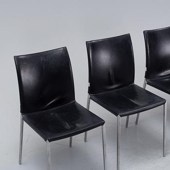 Roberto Barbieri, a set of four "Lea" chairs for Zanotta, Italy, late 20th century.