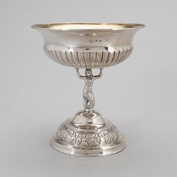 CARL GUSTAF HÖGSTEDT, skål på fot, silver, Kalmar, 1841.