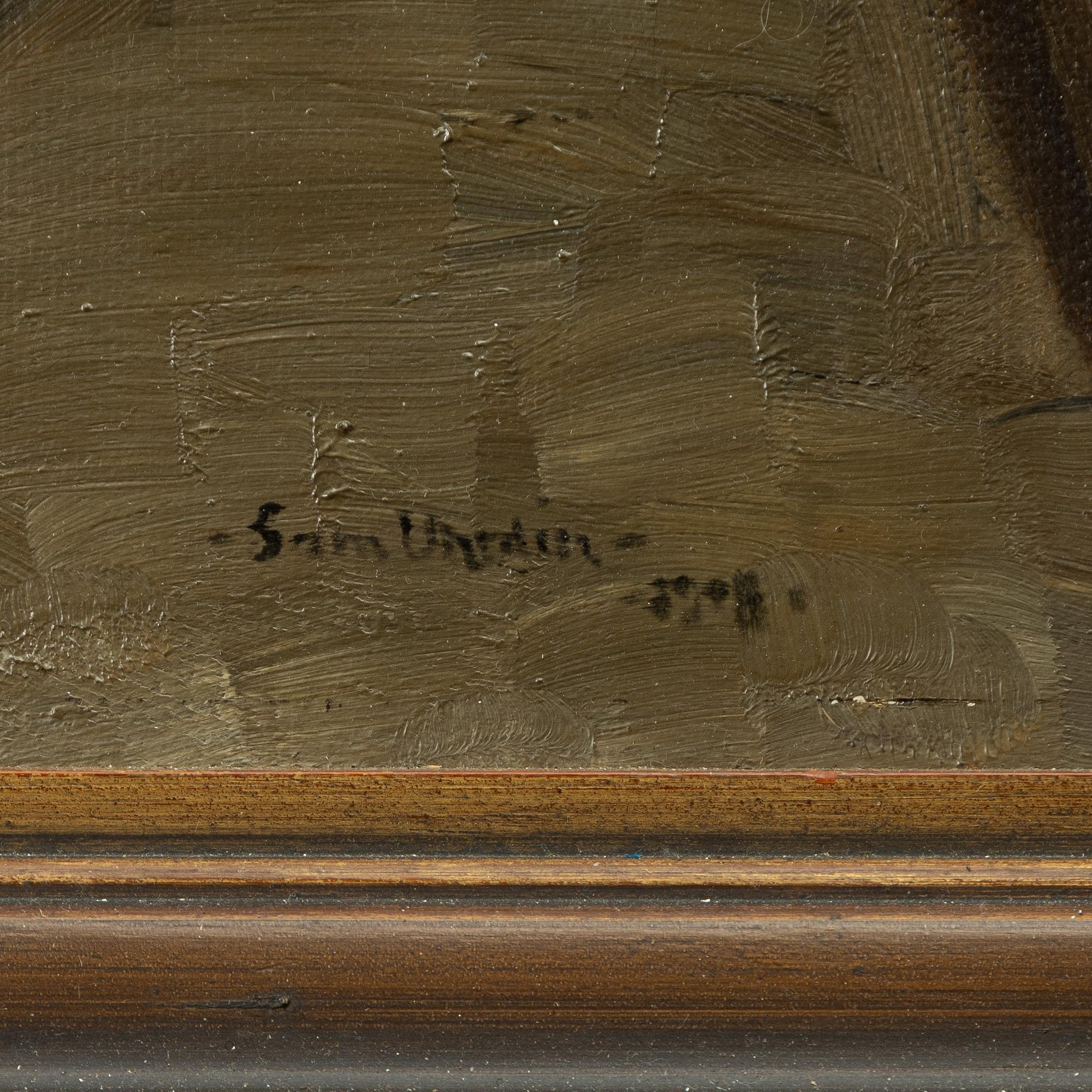 Sam Uhrdin, At the trestle table.