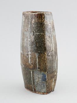 Unique chamotte stoneware vase  by CARL-HARRY STÅLHANE, Rörstrand, signed and dated -63.