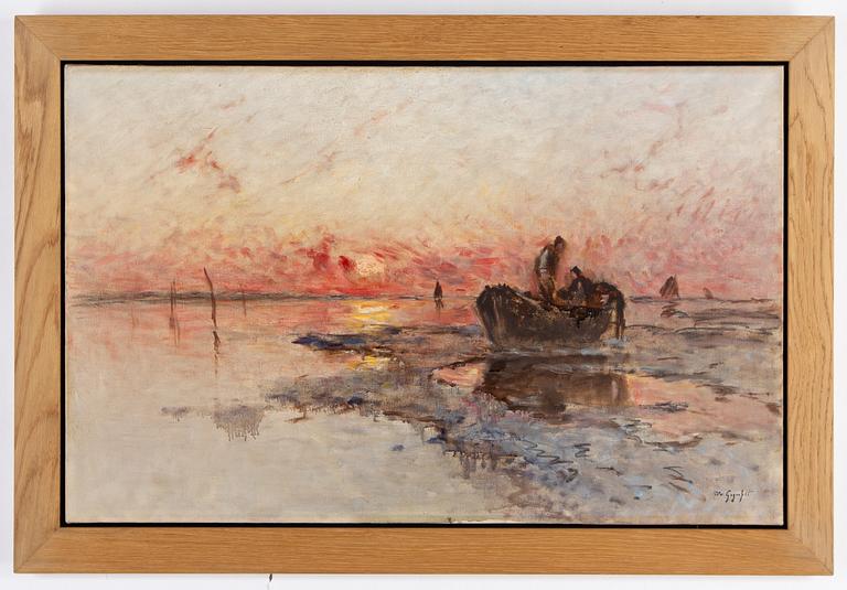 Wilhelm von Gegerfelt, oil on canvas, stamped signature.