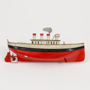 A Fleischmann / Carette steam ship, Germany, 1910/20s.