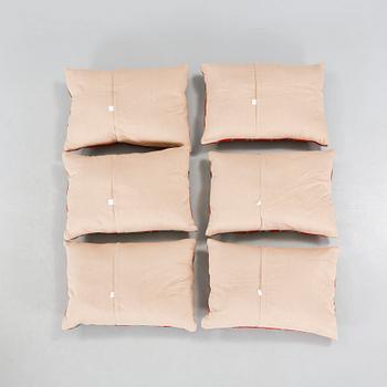 Six kelim pillows, modern made.