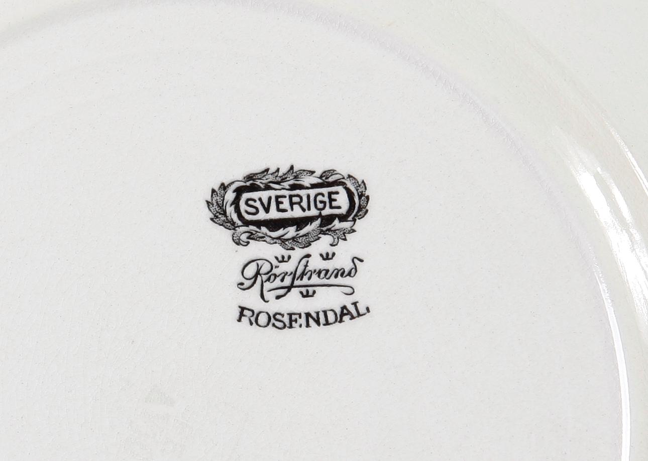 MATSERVIS, flintgods, ca 55 delar. "Sverige", Rörstrand.