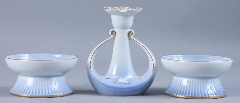 MAT OCH KAFFESERVIS, ca 110, delar "Måsen", porslin, Bing & Gröndahl och Kongl Dansk.