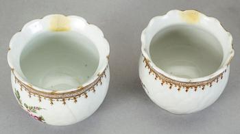PARTI KINA, 5 delar, porslin och keramik, 17-1900-tal.