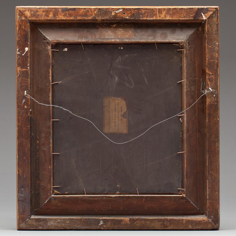 OKÄND KONSTNÄR, olja på pannå, England, 1800-tal.