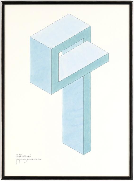 OSCAR REUTERSVÄRD, akvarell, signerad.