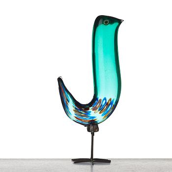 Alessandro Pianon, a "Pulcino" glass bird, Vistosi, Murano, Italy 1960's.