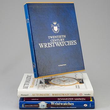 A lot of 4 books regarding watches.