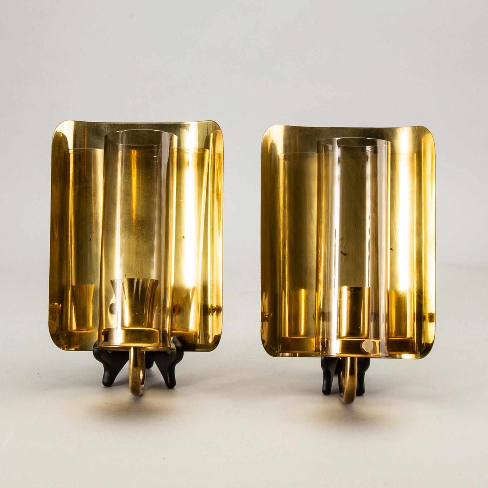 Hans-Agne Jakobsson, a pair of wall lamps.