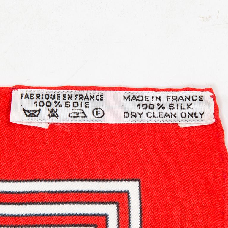 Hermès, A 'Sangles' silk scarf.