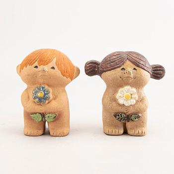 Lisa Larson,  figuriner, 2 st, stengods, Gustavsberg.