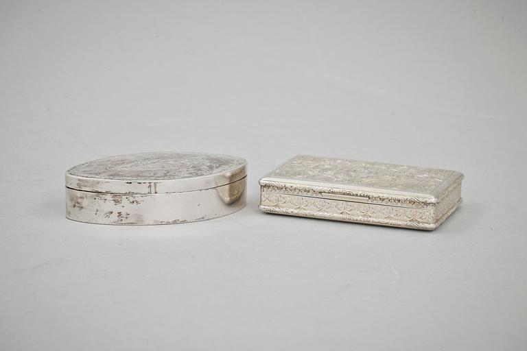 DOSOR, 2 st, silver, Österrike-Ungern,  samt Sverige. 1800-talets mitt. Vikt tot 160 g.