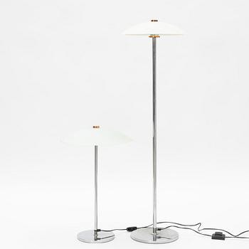 Golvlampa samt bordslampa, Blond belysning, Värnamo.