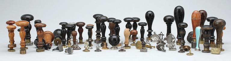 PARTI SIGILL OCH PETSCHAFT, sent 1700-tal till tidigt 1900-tal.