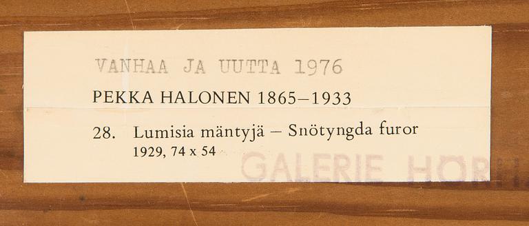 Pekka Halonen, Snow-laden pines.