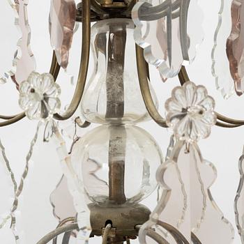 A Rococo-style chandelier, first half of the 20th century.