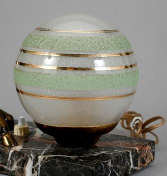 BORDSLAMPA, art deco, 1930/40-tal.