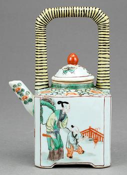 TEKANNA, Kina, porslin, 1800-1900-tal.