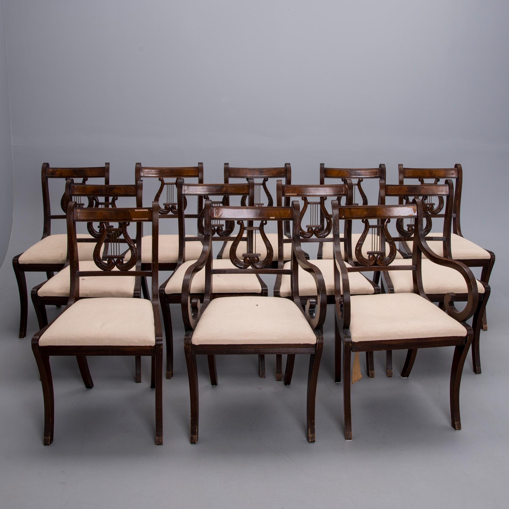 STOLAR, 10+2 st, empirestil, 1900-talets slut.