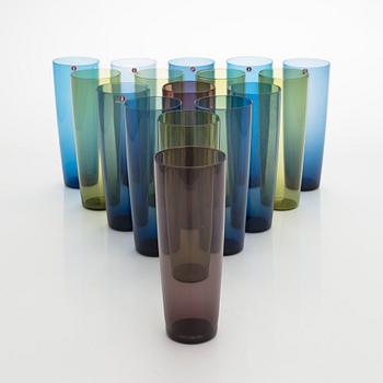 Tapio Wirkkala, dricksglas/saftglas, 16 st, modell 2204, Iittala. I produktion 1956-1969.