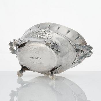 Simson Ryberg, konfektskål, silver, Stockholm 1781. Rokoko.