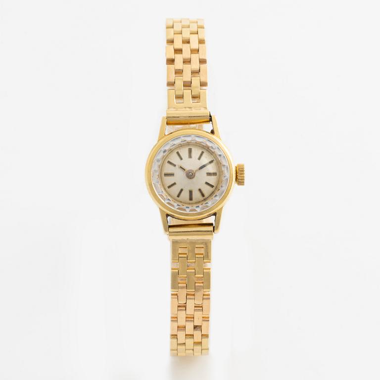 Enicar, wristwatch, 18K gold, 16.5 mm.