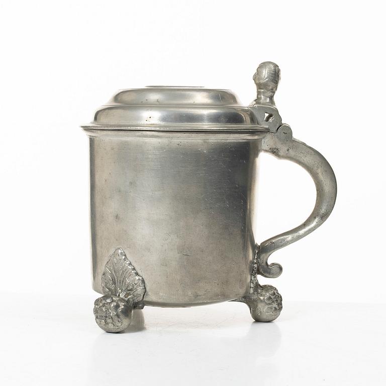 Dryckeskanna av Zadoch Bergenholtz, Vimmerby, 1799.