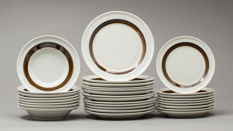 SERVIS, "Forma", porslin, 41 delar, Olle Alberius för Rörstrand. 1900-talets andra hälft.