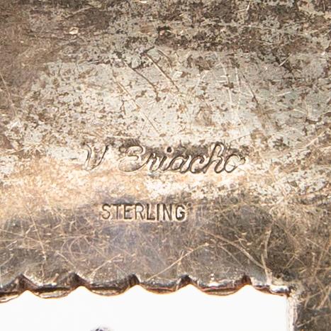 Bälte, Viola Eriacho, sterling silver fattad med turkoser och stenar.