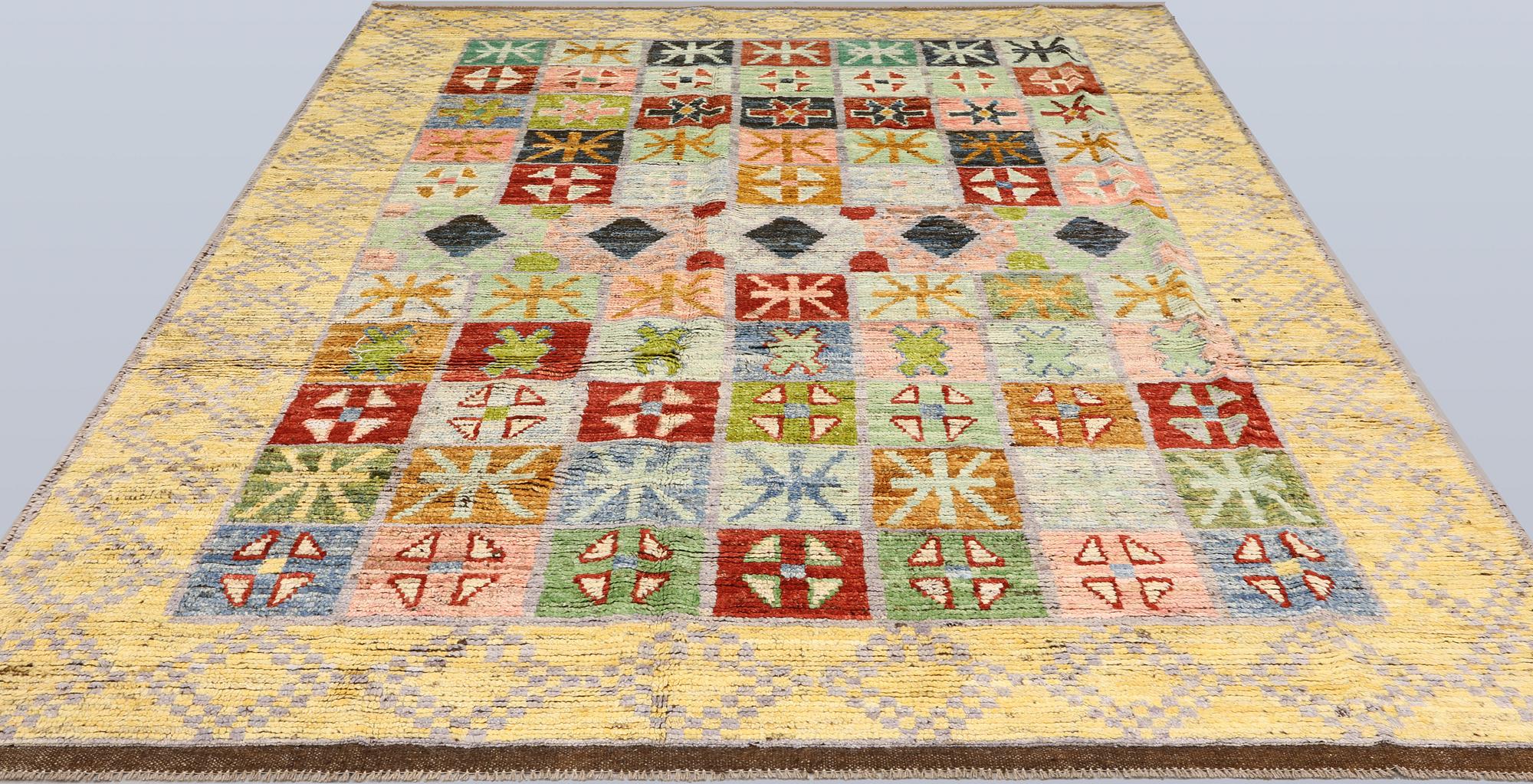 A rug, Morocco design, approx. 296 x 208 cm.