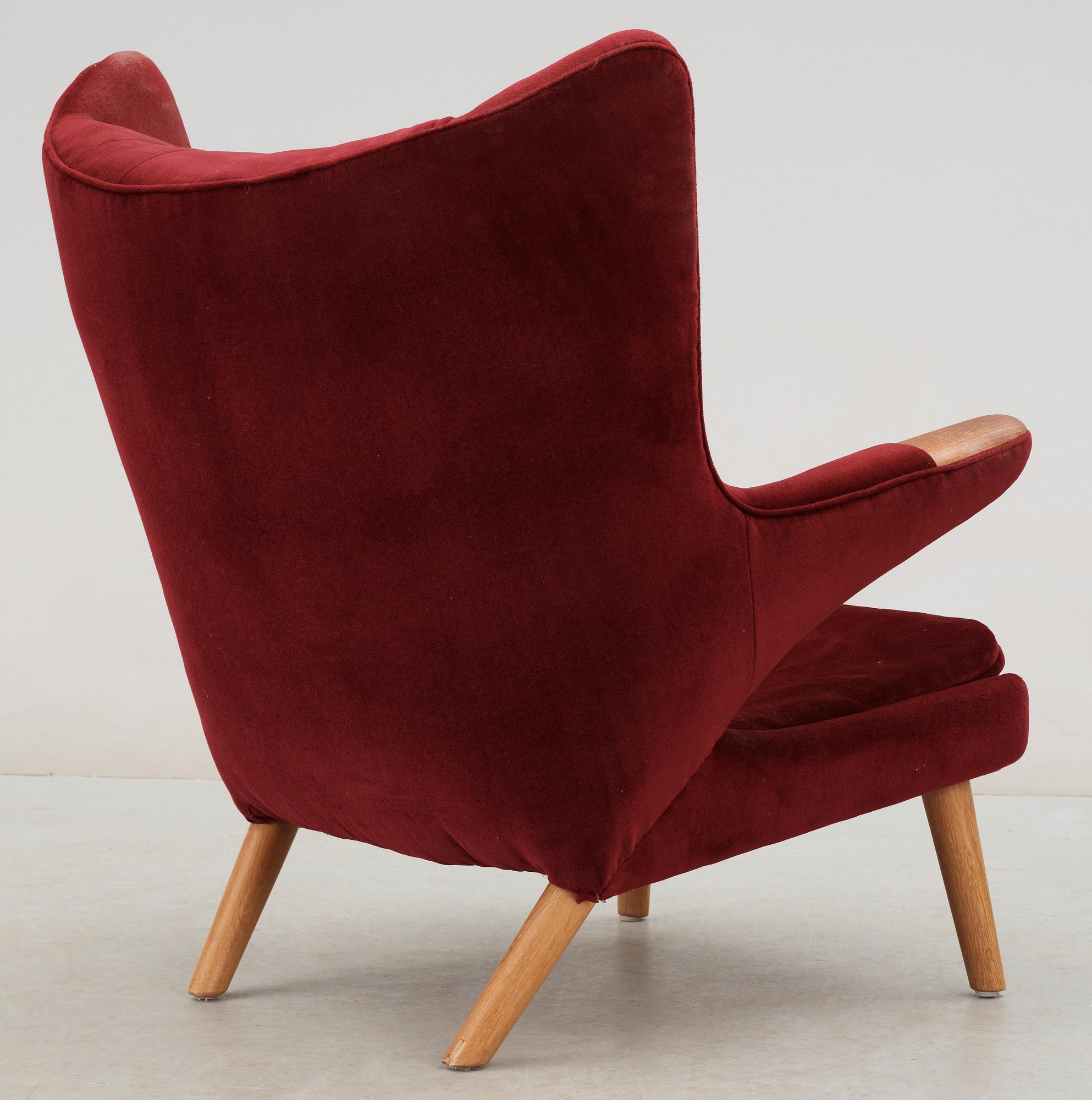 A Hans J Wegner 'Papa Bear' armchair by AP-stolen, Denmark 1950's.