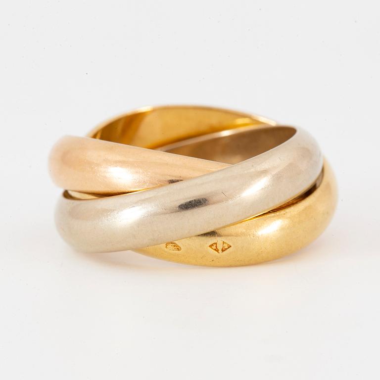 Cartier Trinity 18K gold ring.