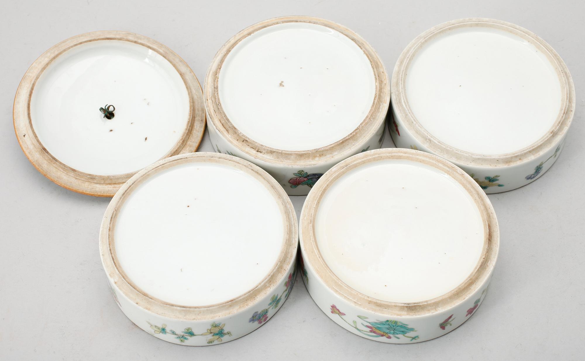 MATKÄRL, porslin, Kina, 1800-tal.