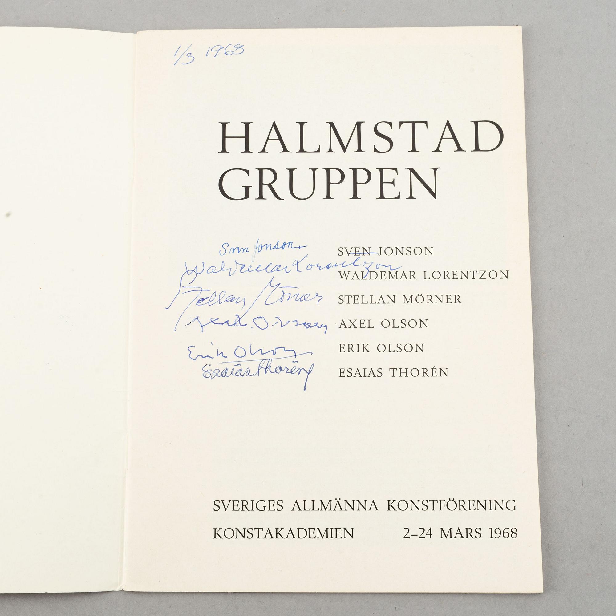 Exhibition catalogues (24), Halmstadgruppen. Various exhibitions 1931-1986.