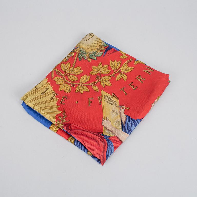 Hermès, scarf, '1789 Liberté Égalité Fraternité'.