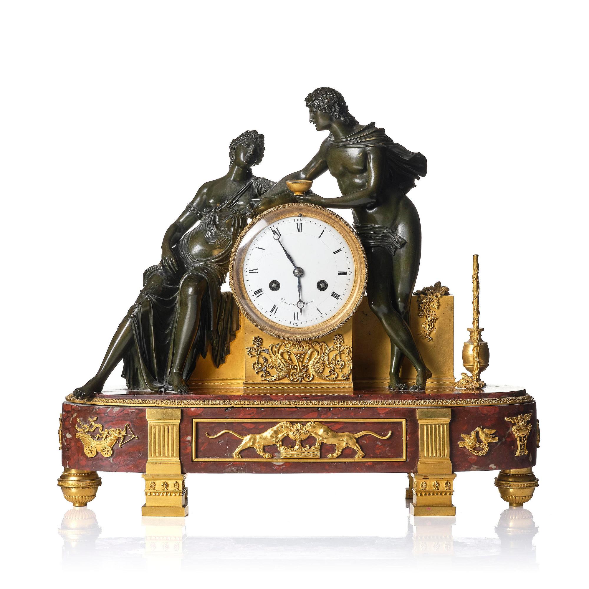 Bordspendyl, Parisarbete, omkring år 1800, Directoire.