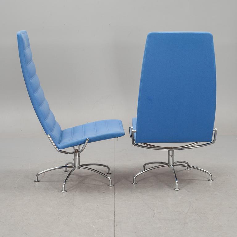 FÅTÖLJER, 2 st, "SAS Chair Series", Jens Amundsen för Fritz Hansen.