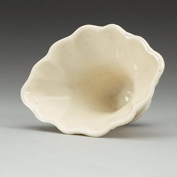 A blanc de chine libation cup, Qing dynasty, presumably Kangxi (1662-1722).