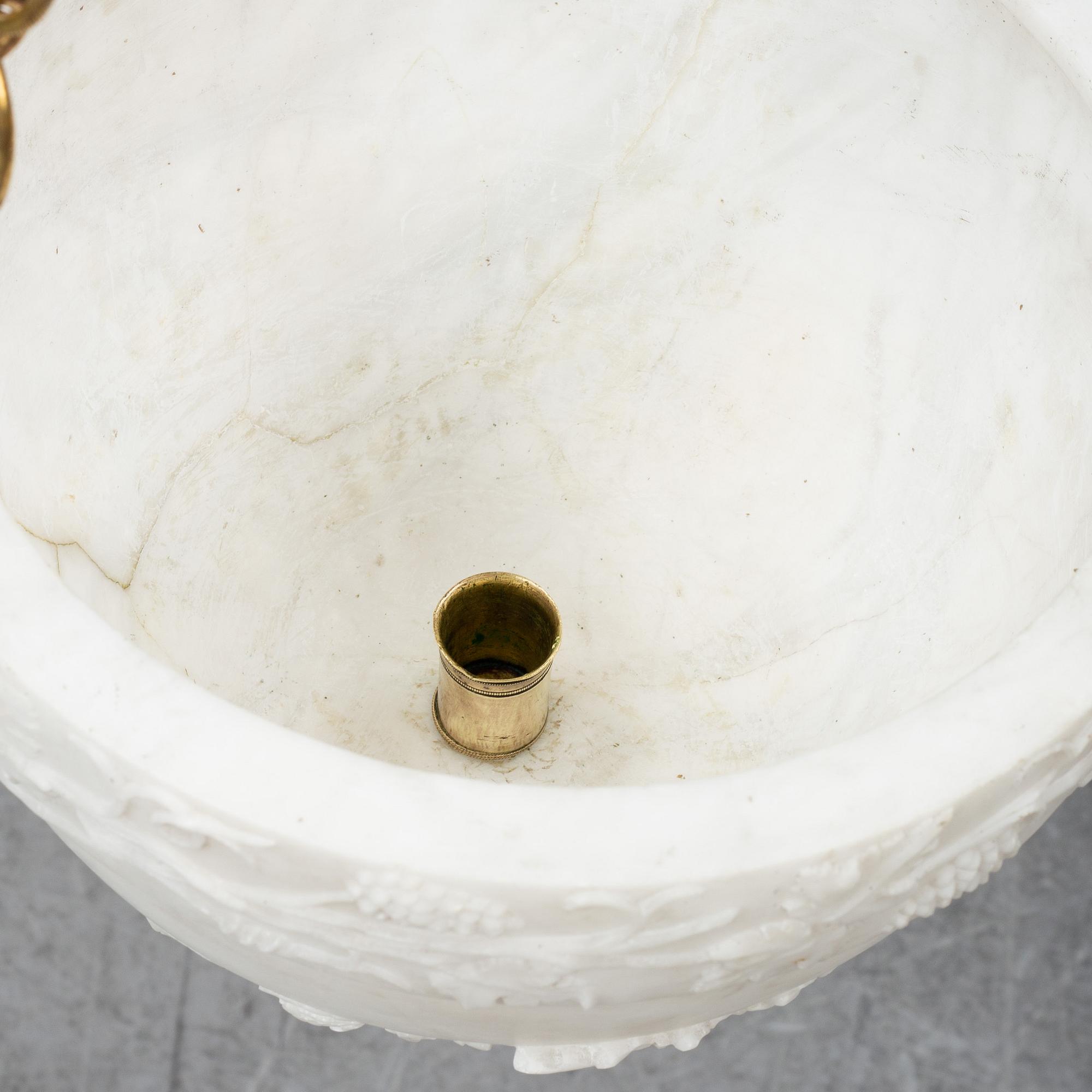 AMPEL, alabster, Empire, tidigt 1800-tal.